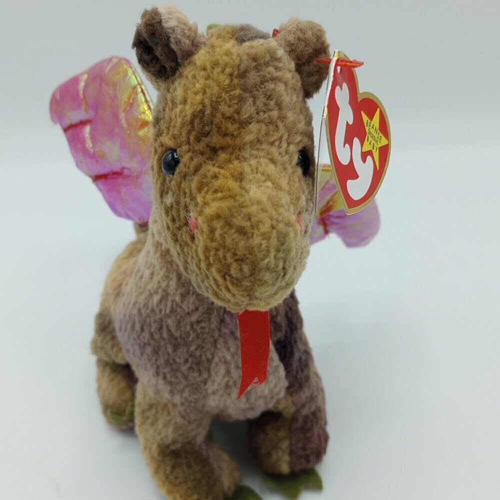 Scorch Dragon Beanie Baby Ty Plush 1998